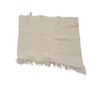 J. Jill Women's cream knit poncho One Size mature preppy fall winter casual